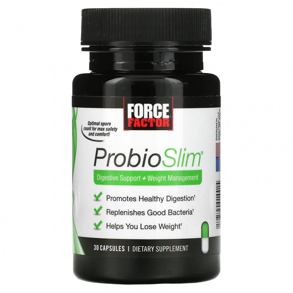 ������ ������ Force Factor, ProbioSlim, ��������� ����������� + �������� ����, 30 ������  IHerb (������) ����