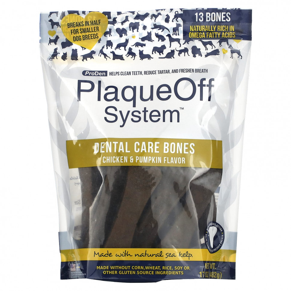   ProDen, PlaqueOff System, Dental Care Bones,  ,   , 13 , 482  (17 )  IHerb () 