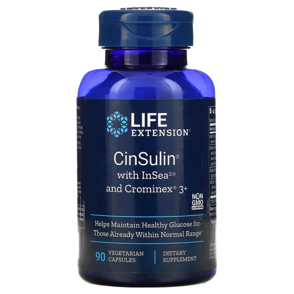  Life Extension, CinSulin  InSea2  Crominex 3+, 90      -     , -, 