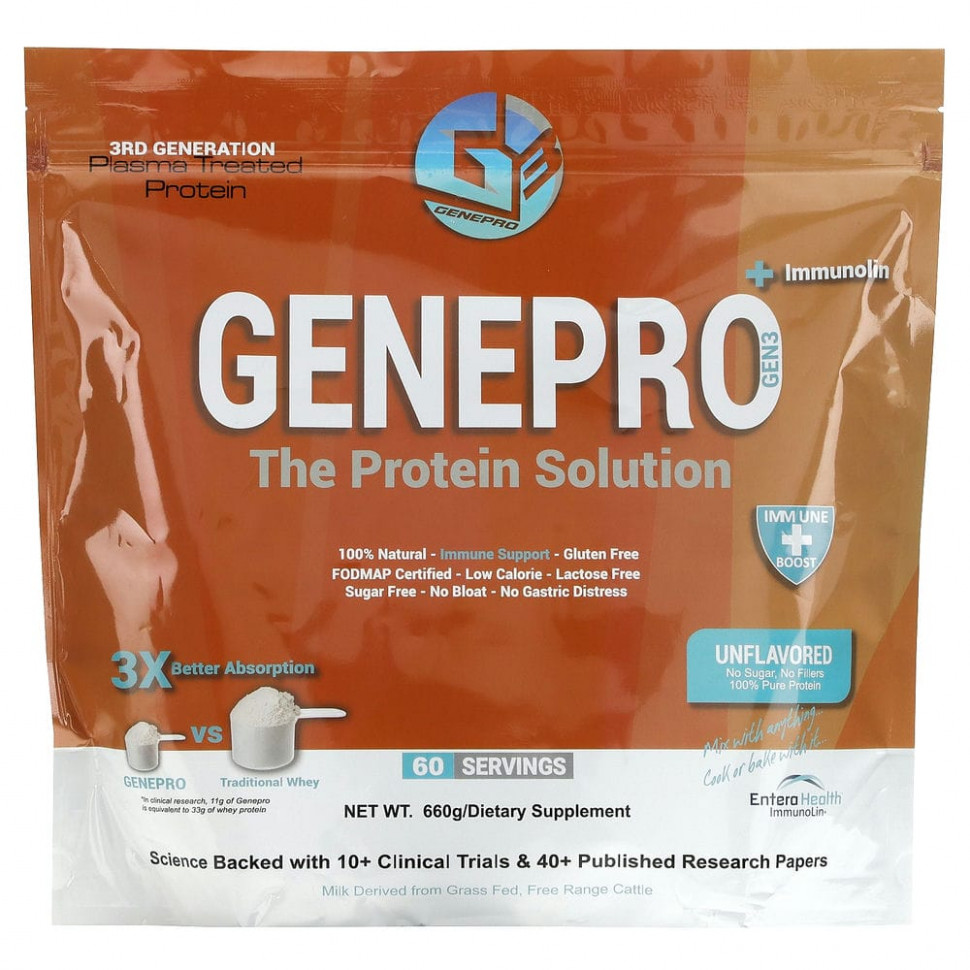 ������ ������ GENEPRO, The Protein Solution + Immunolin, ��� �������, 660 �  IHerb (������) ����