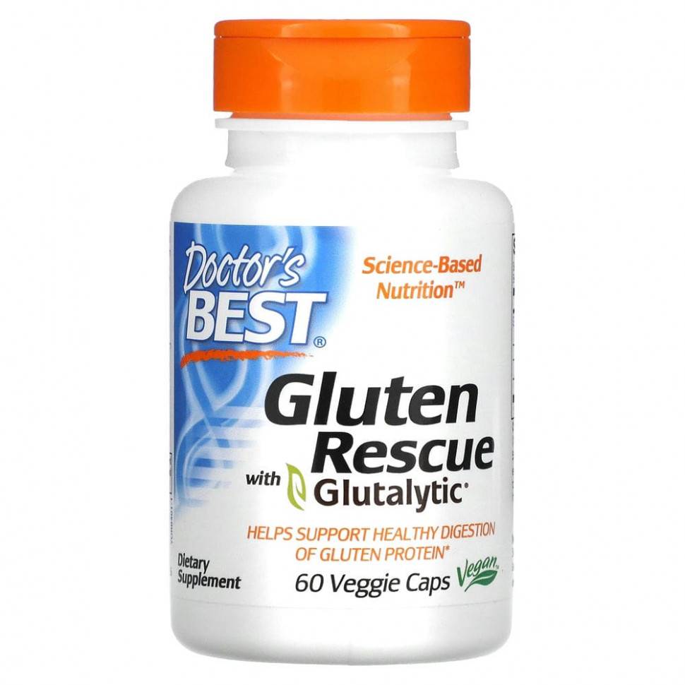  Doctor's Best, Gluten Rescue,      Glutalytic, 60      -     , -, 