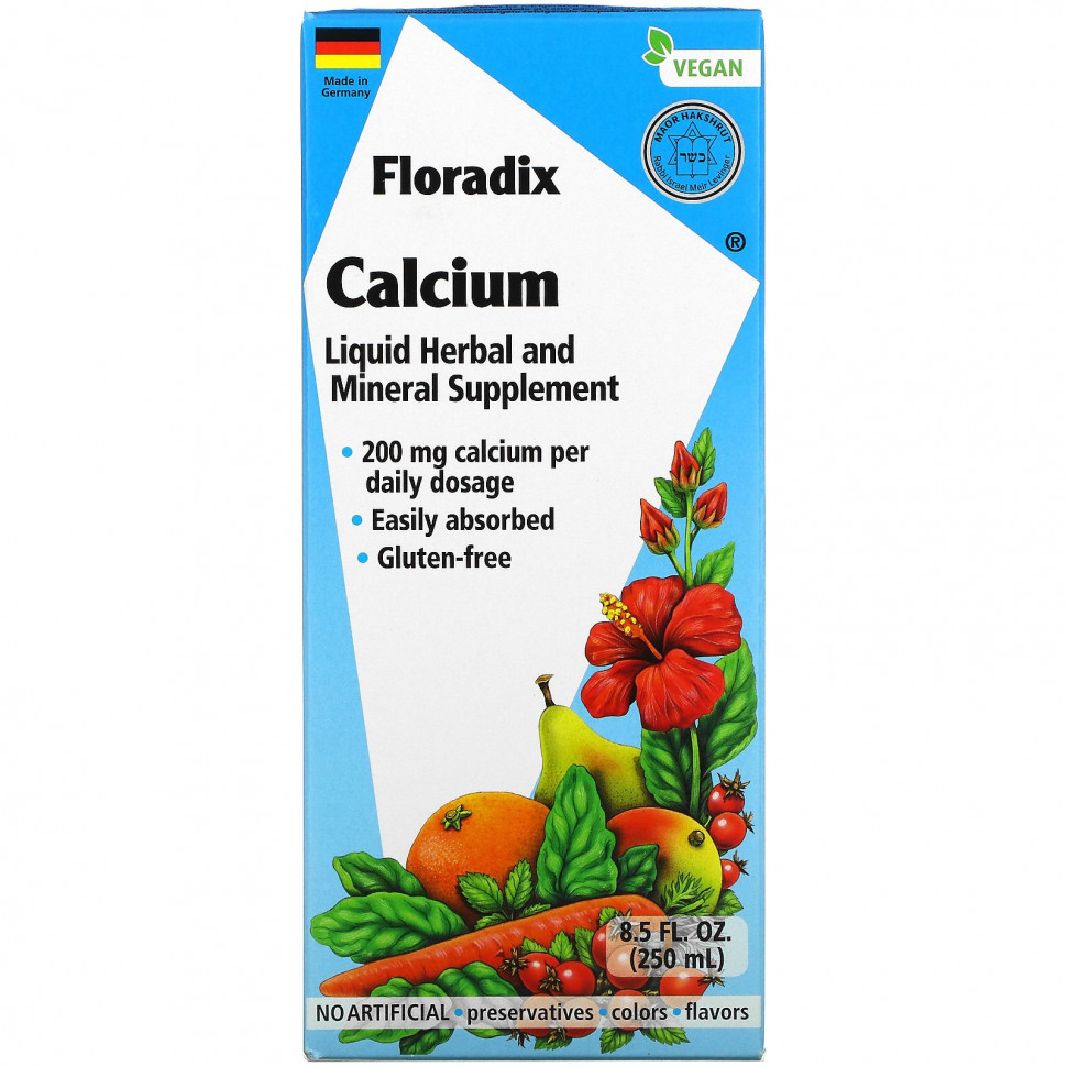 ������ ������ Gaia Herbs, Floradix, �������, 200 ��, 250 �� (8,5 ����. �����)  IHerb (������) ����