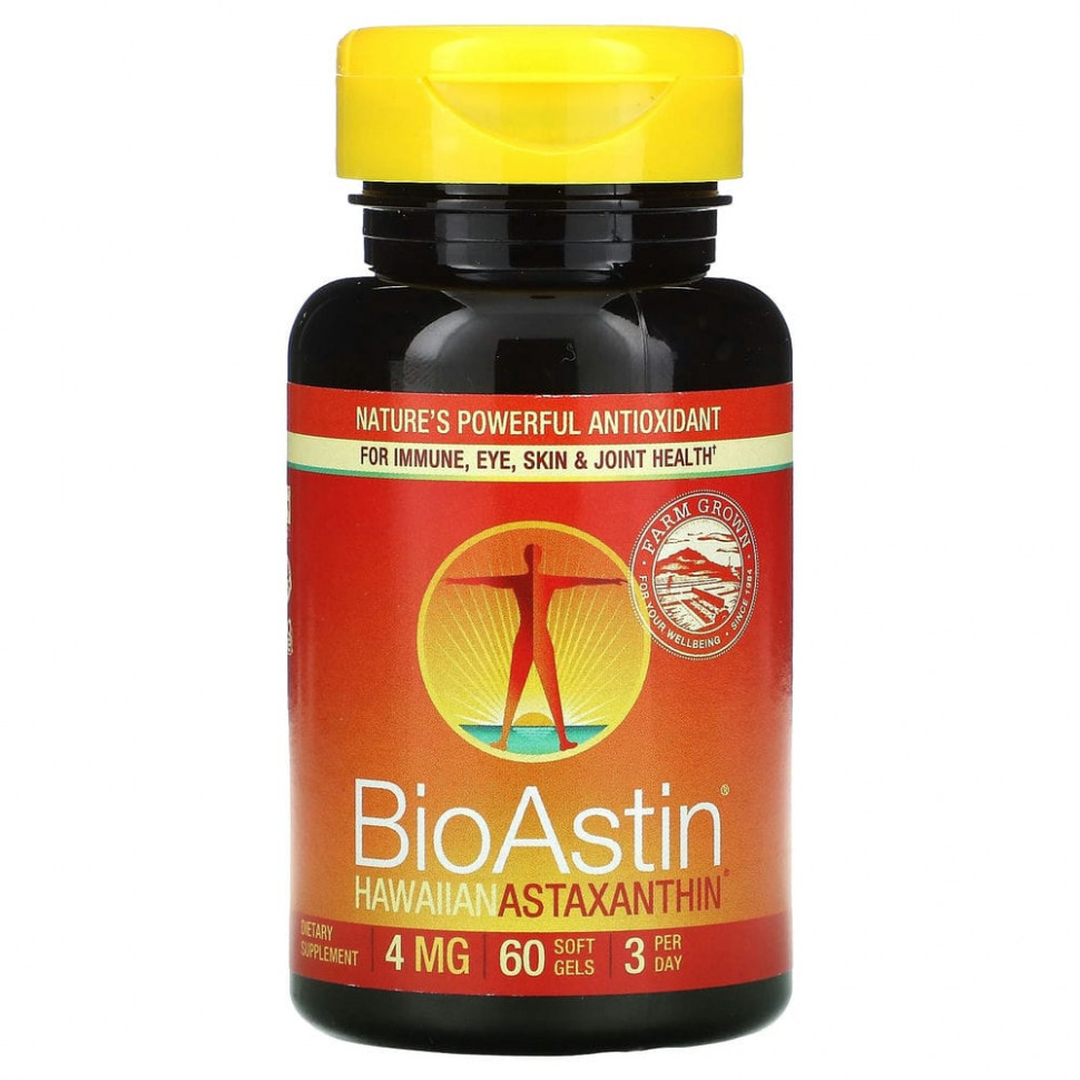 ������ ������ Nutrex Hawaii, BioAstin, ��������� �����������, 4 ��, 60 ������ ��������  IHerb (������) ����