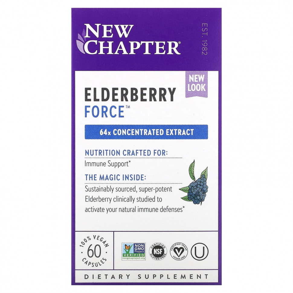 ������ ������ New Chapter, Elderberry Force, 60 ��������� ������  IHerb (������) ����