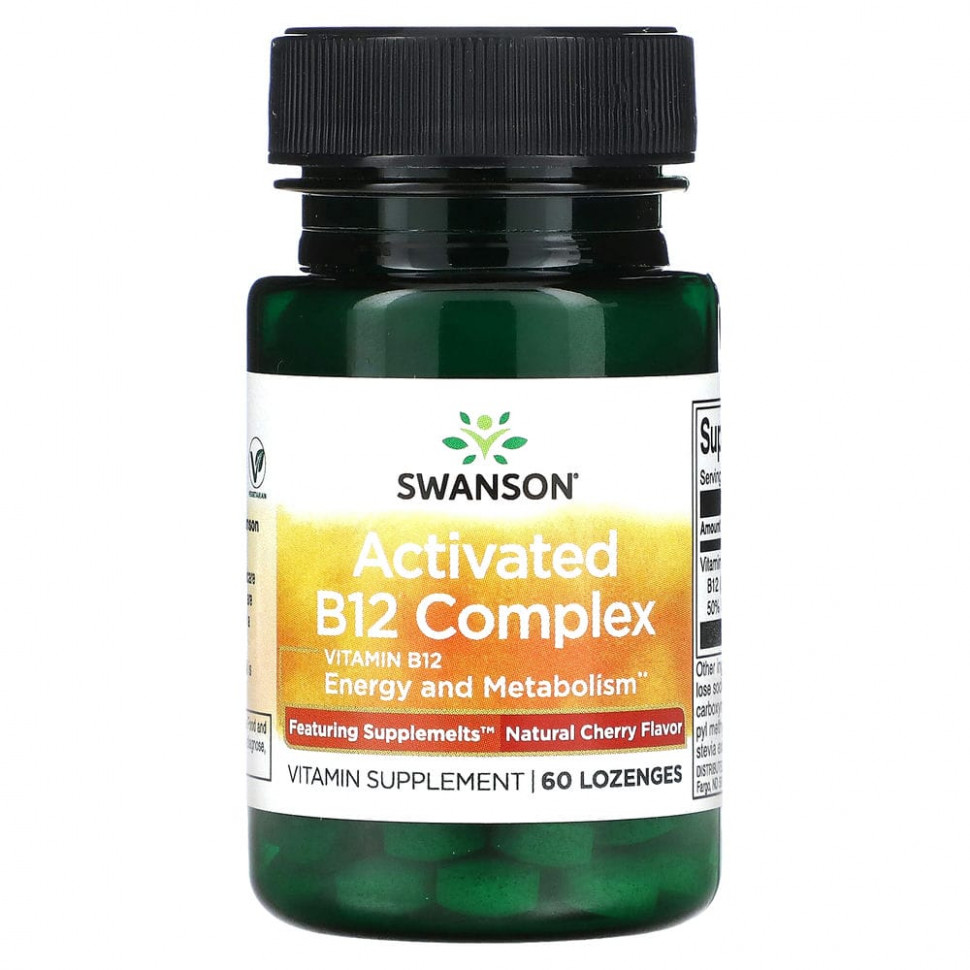 ������ ������ Swanson, Activated B12 Complex, ����������� �����, 60 ��������  IHerb (������) ����