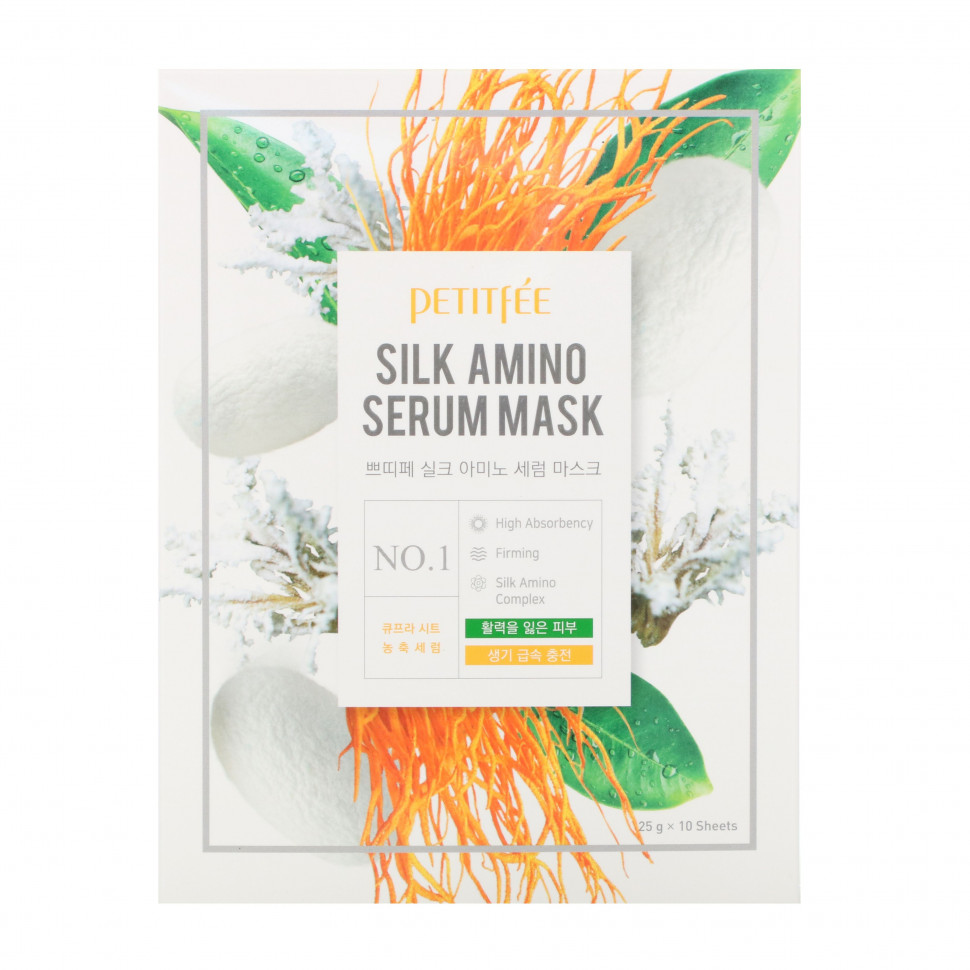������ ������ Petitfee, Silk Amino Serum, �����, 10 ��. �� 25 �  IHerb (������) ����