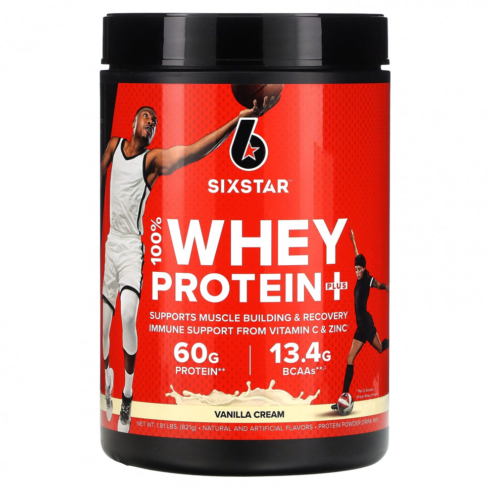 ������ ������ SIXSTAR, 100% Whey Protein Plus, ��������� ����, 821 � (1,81 �����)  IHerb (������) ����