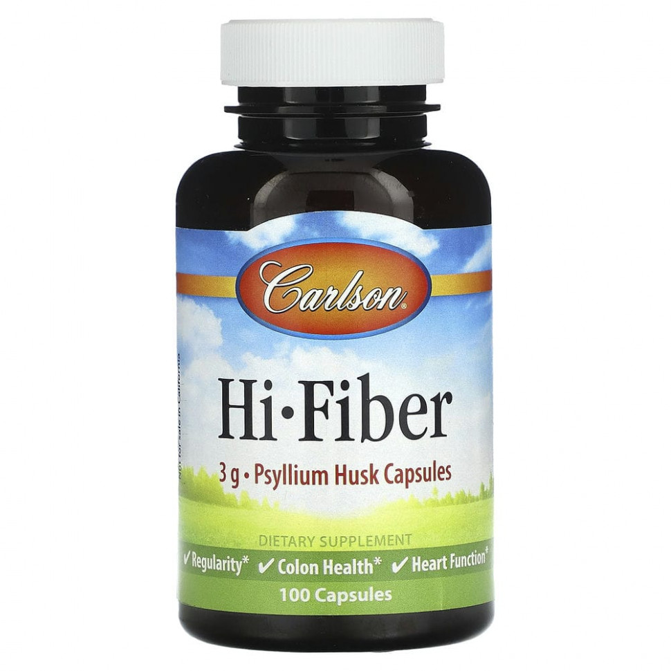������ ������ Carlson, Hi-Fiber, 0,5 �, 100 ������  IHerb (������) ����