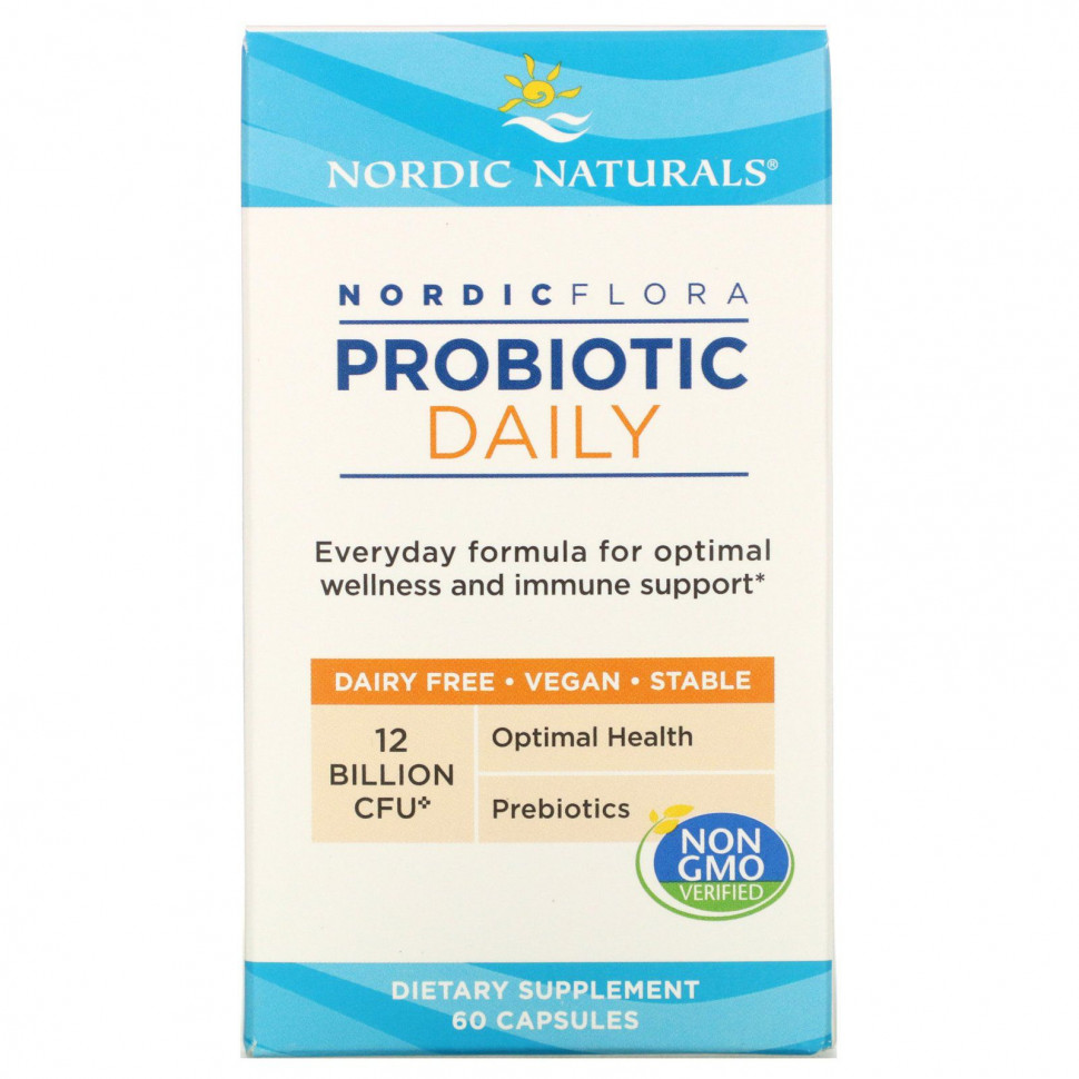  Nordic Naturals, Nordic Flora Probiotic Daily, 12  , 60     -     , -, 