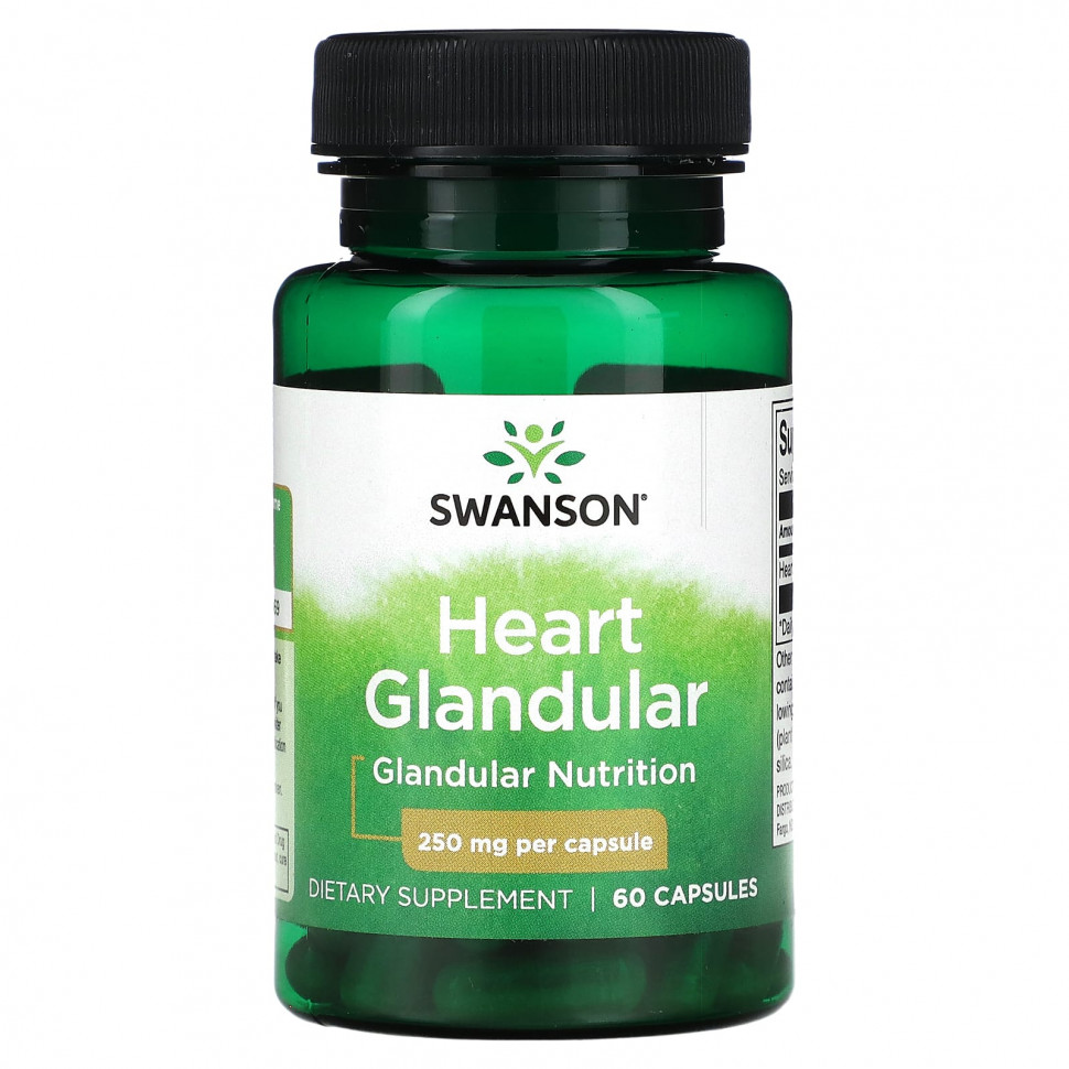  Swanson, Heart Glandular, 250 , 60     -     , -, 