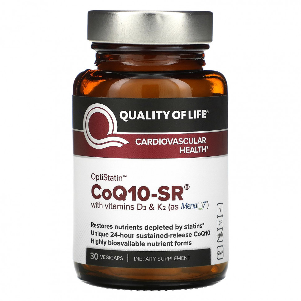  Quality of Life Labs, CoQ10-SR, 30      -     , -, 