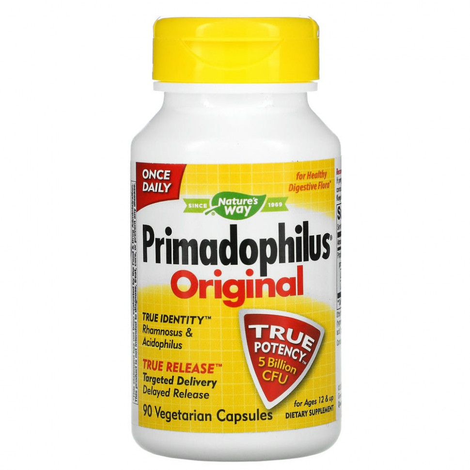 ������ ������ Nature's Way, Primadophilus, ������������, ��� ����� �� 12 ���, 5 ���� ���, 90 �������������� ������  IHerb (������) ����