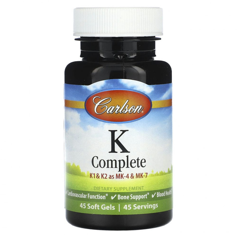  Carlson, K Complete, 45 Softgels    -     , -, 