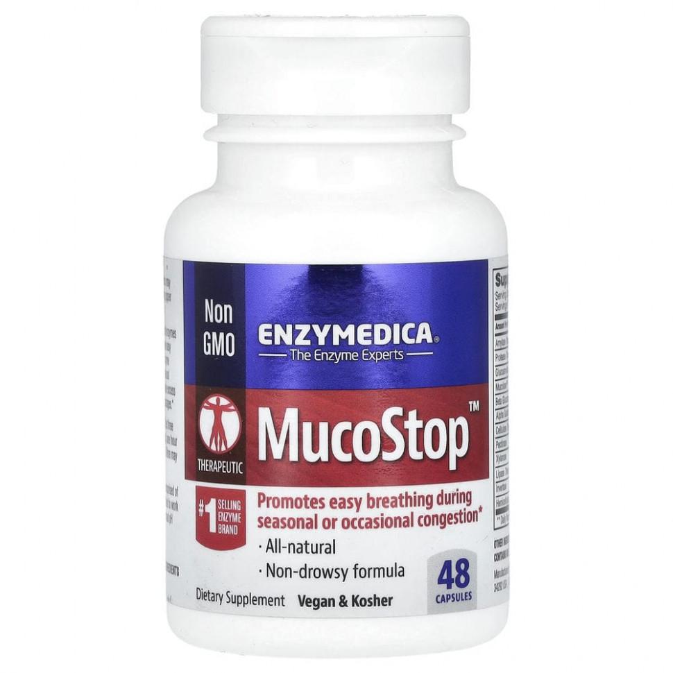 ������ ������ Enzymedica, MucoStop, 48 ������  IHerb (������) ����