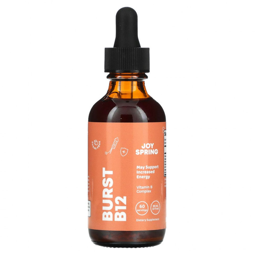 ������ ������ JoySpring, Burst Vitamin B ��� �����, 60 �� (2 ����. �����)  IHerb (������) ����