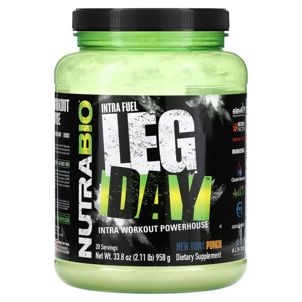  Nutrabio Labs, Intra Fuel, Leg Day, New York Punch, 958  (2,11 )    -     , -, 