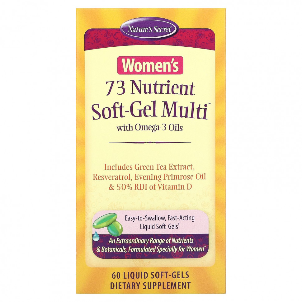  Nature's Secret, 73 Nutrient Soft-Gel Multi,      -3, 60      -     , -, 