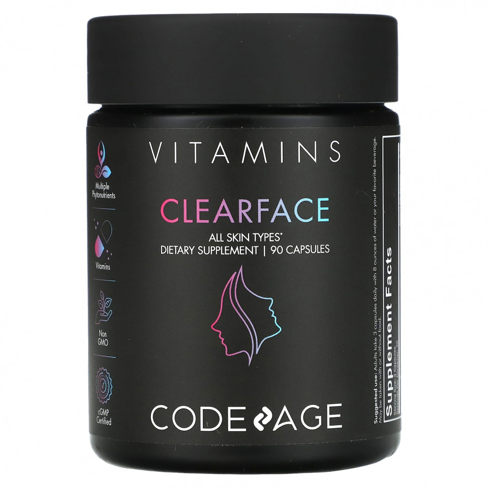 ������ ������ Codeage, Vitamins, Clearface`` 90 ������  IHerb (������) ����