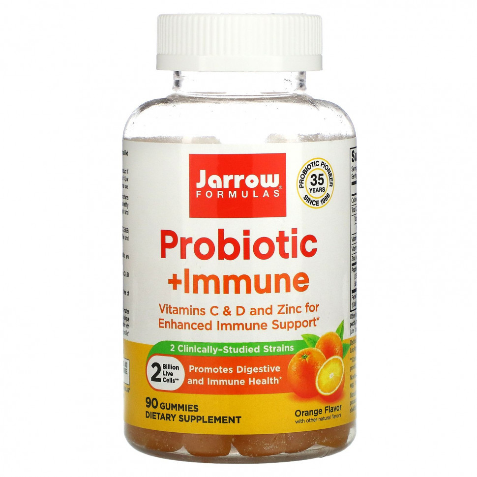 ������ ������ Jarrow Formulas, Probiotic + Immune, ��������, 90 ����������� ��������  IHerb (������) ����