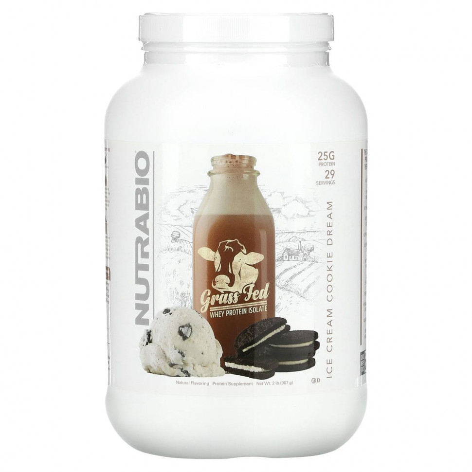  Nutrabio Labs,    Grass Fed, Ice Cream Cookie Dream, 907  (2 )    -     , -, 