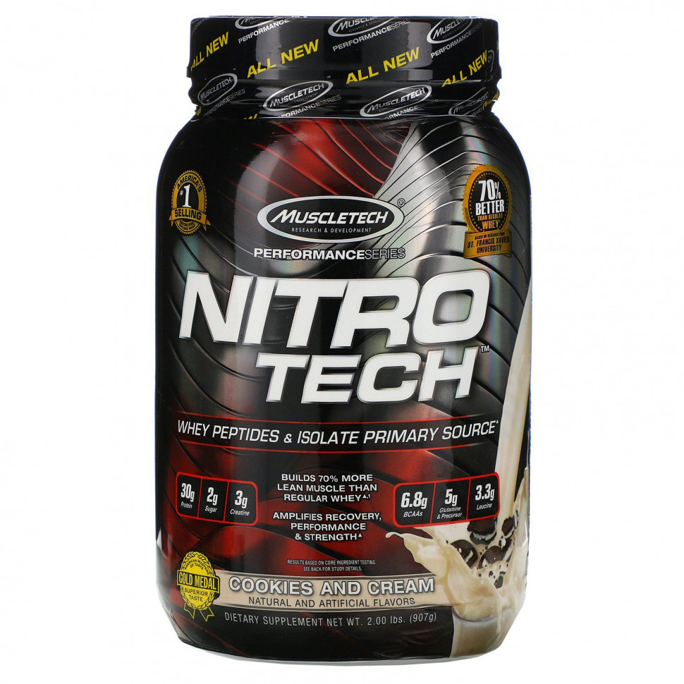  Muscletech, Nitro Tech,   +      ,    , 907  (2 )    -     , -, 