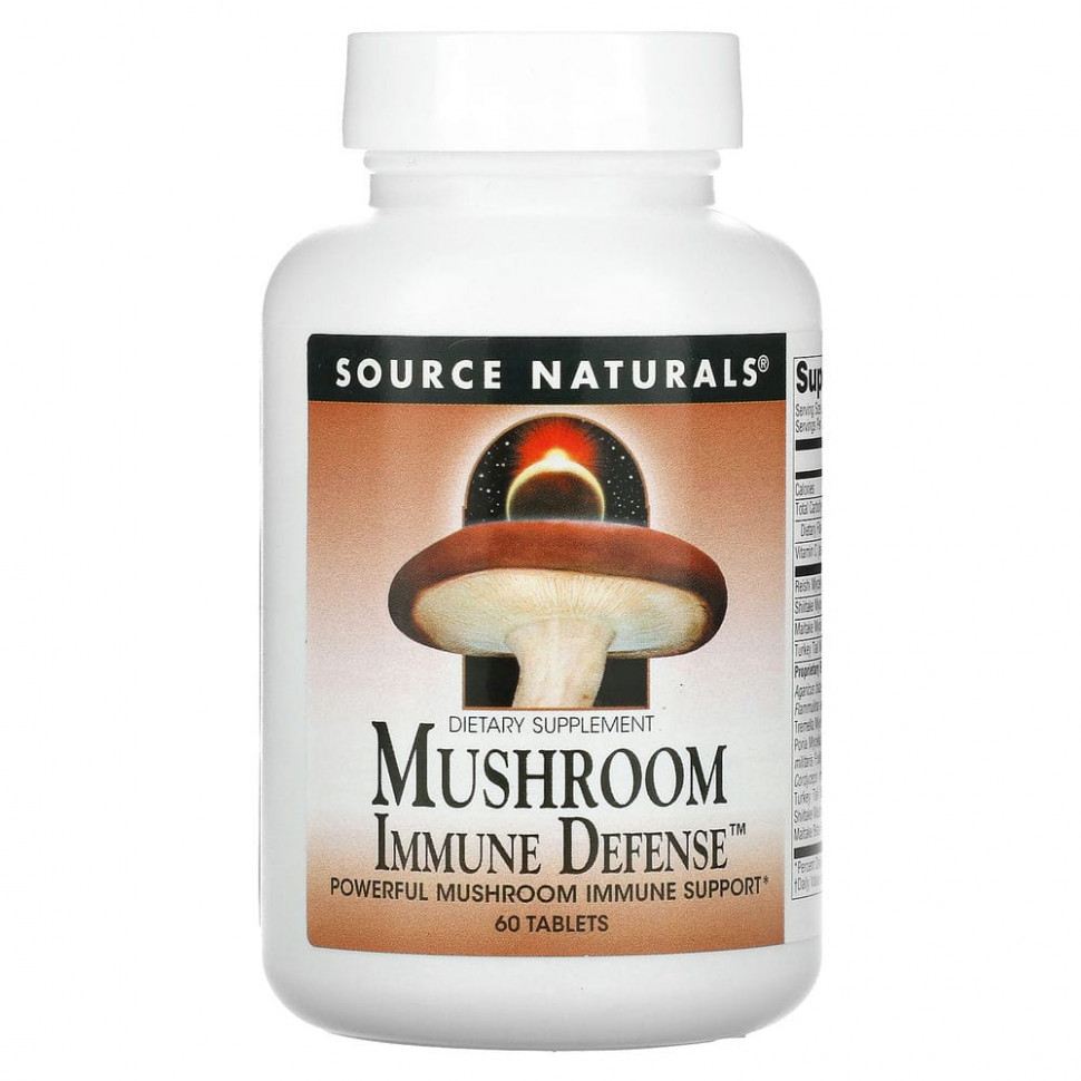  Source Naturals, Mushroom Immune Defense,   16 , 60     -     , -, 