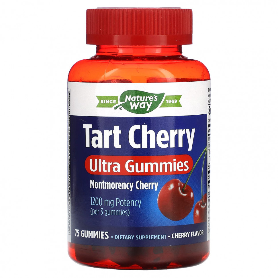 ������ ������ Nature's Way, Tart Cherry, Ultra Gummies, �����, 400 ��, 75 ����������� ��������  IHerb (������) ����