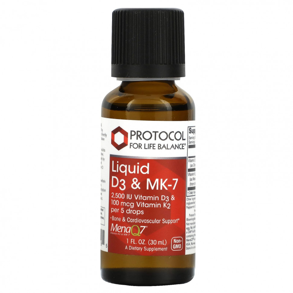 ������ ������ Protocol for Life Balance, ������ D3 � MK-7, 30 �� (1 ����. �����)  IHerb (������) ����