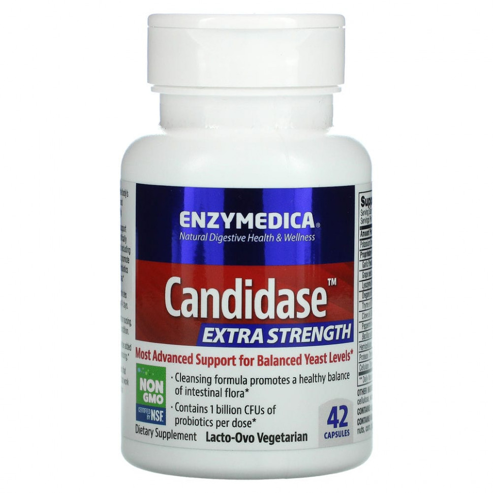  Enzymedica, Candidase, Extra Strength, 42     -     , -, 