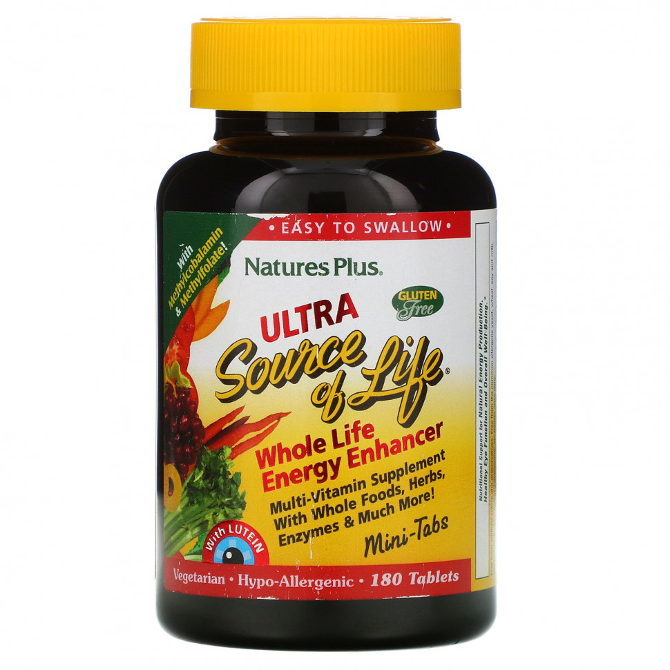  NaturesPlus, Ultra Source of Life, Whole Life Energy Enhancer, 180     -     , -, 