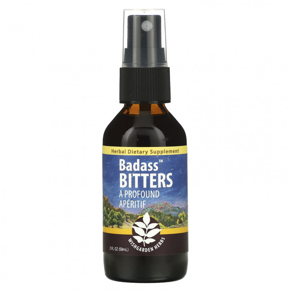 ������ ������ WishGarden Herbs, Badass Bitters, �������� ��������, 59 �� (2 ����. �����)  IHerb (������) ����