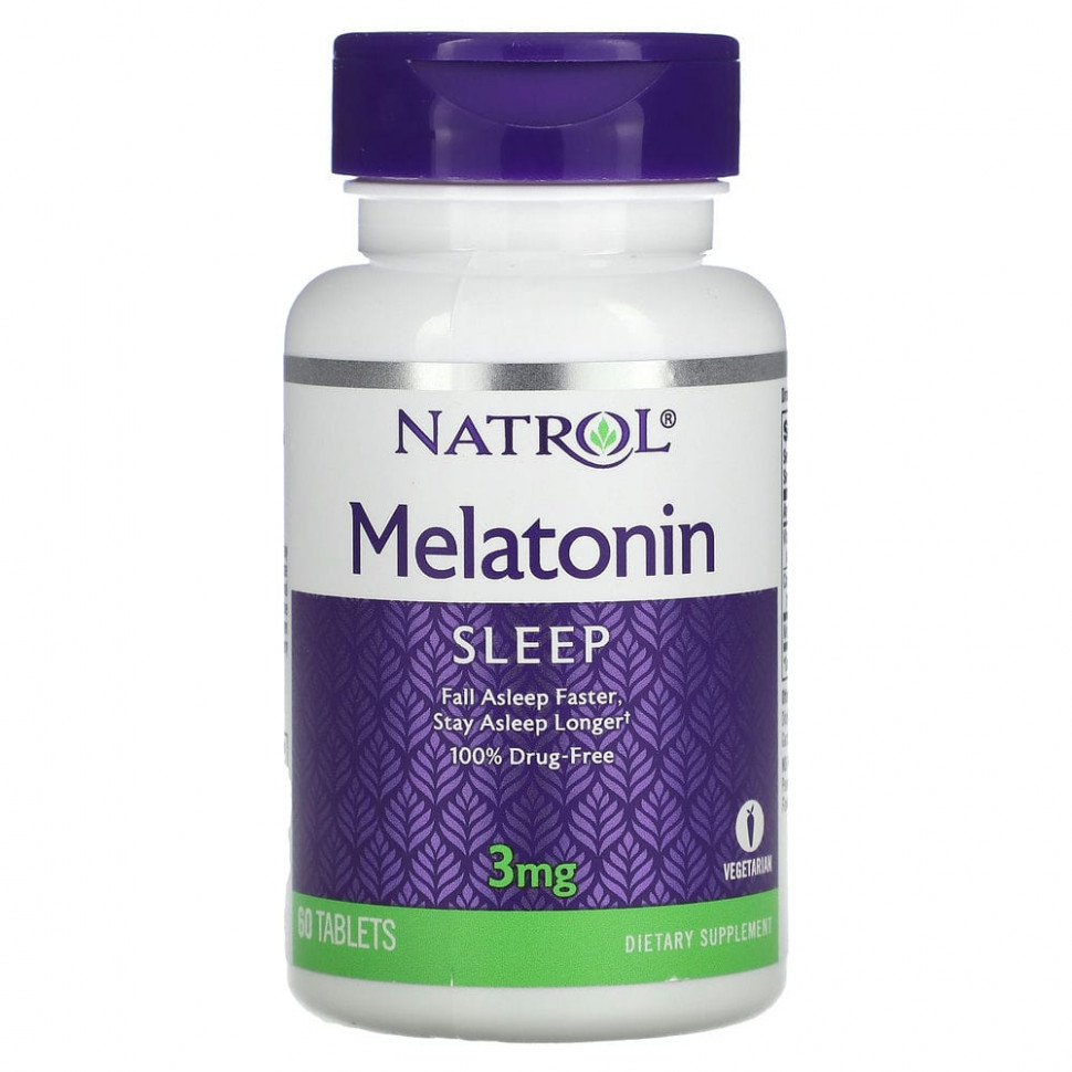  Natrol, Melatonin (), 3 , 60     -     , -, 