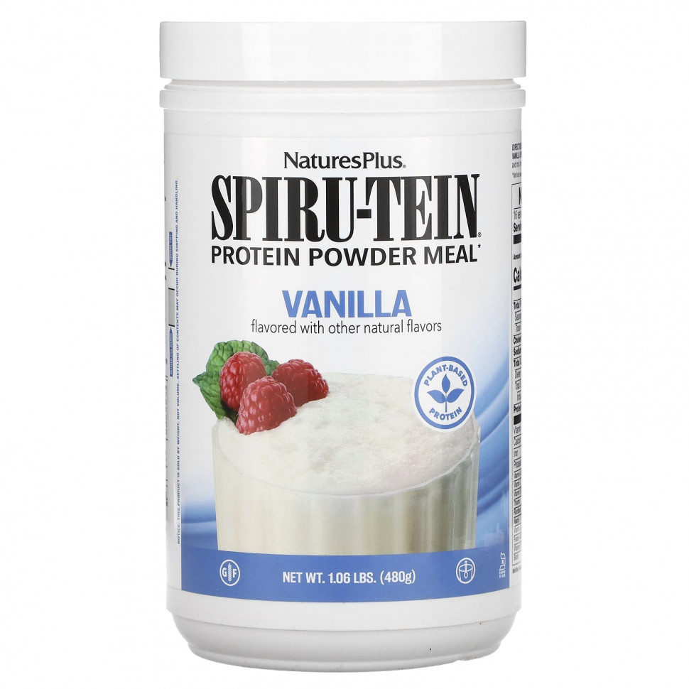 ������ ������ NaturesPlus, Spiru-Tein, ����������� �������, ������, 480 � (1,06 �����)  IHerb (������) ����