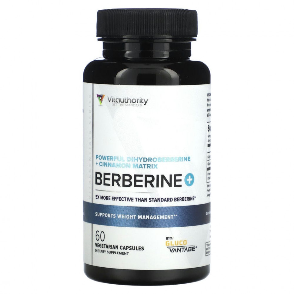  Vitauthority, Berberine +, 60      -     , -, 