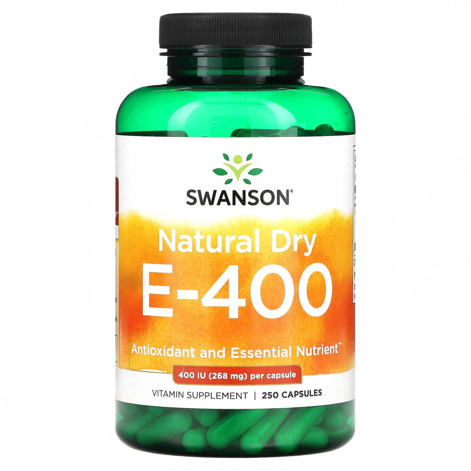 ������ ������ Swanson, Natural Dry E-400, 268 �� (400 ��), 250 ������  IHerb (������) ����