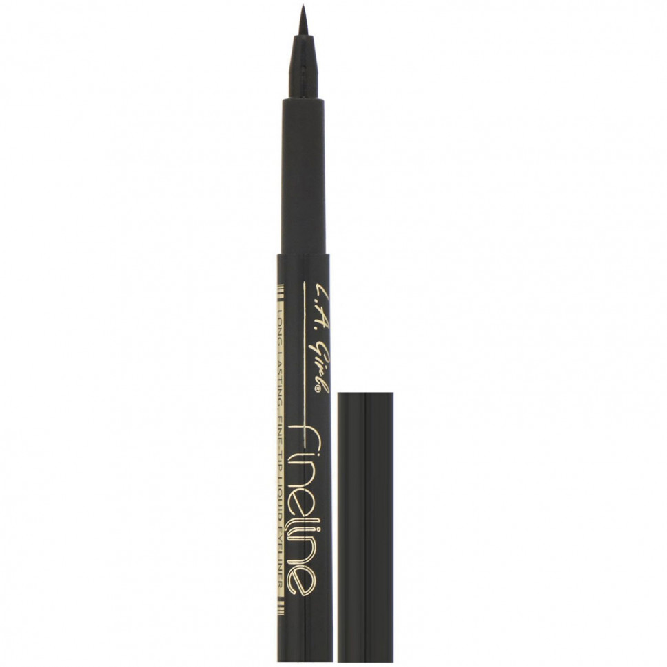  L.A. Girl,     Fineline Liquid Eyeliner,  Black, 1,1     -     , -, 