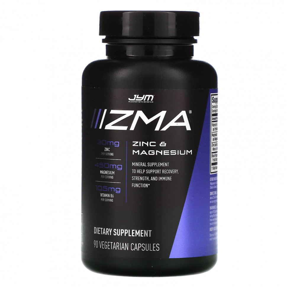 ������ ������ JYM Supplement Science, ZMA, ���� � ������, 90 �������������� ������  IHerb (������) ����