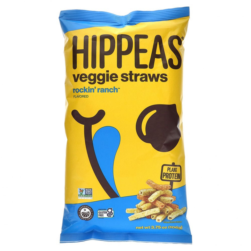 ������ ������ Hippeas, Veggie Straws, Rockin 'Ranch, 106 � (3,75 �����)  IHerb (������) ����