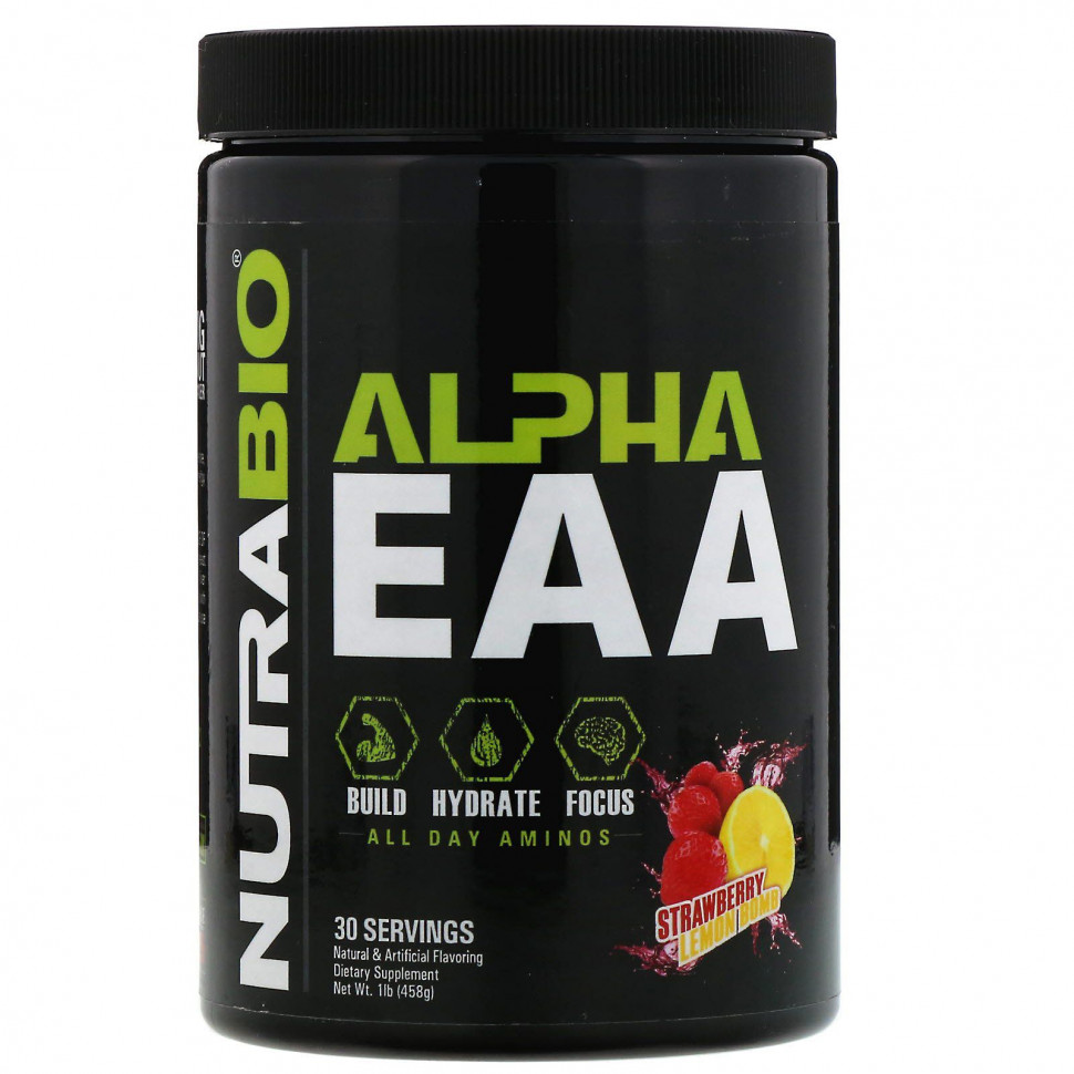 ������ ������ NutraBio Labs, Alpha EAA, ����������� �����-������������, �������� � �����, 458 � (1 ����)  IHerb (������) ����