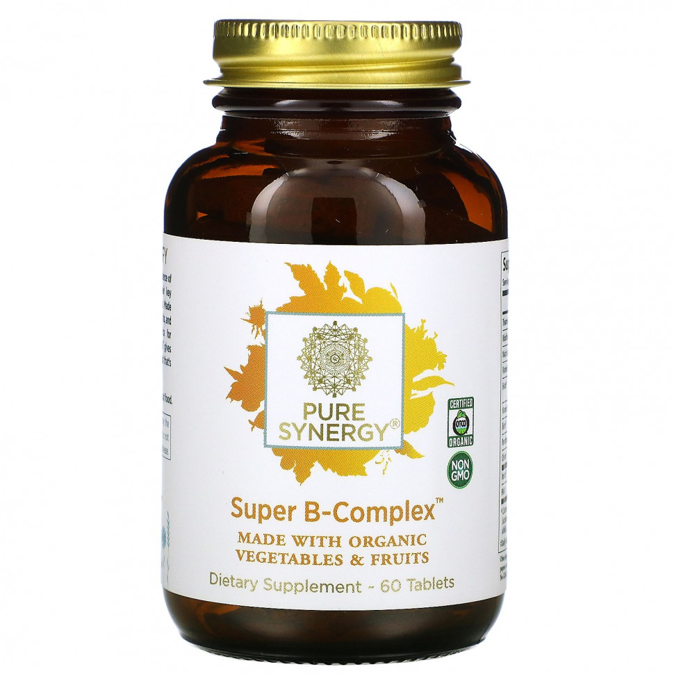  Pure Synergy, Organic Super B-Complex, 60     -     , -, 