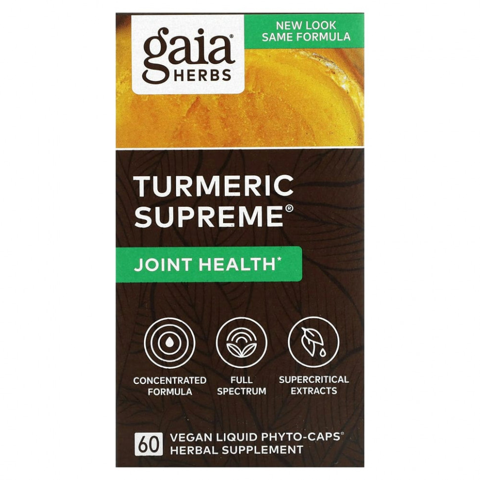  Gaia Herbs, Turmeric Supreme,  , 60     Phyto-Caps    -     , -, 