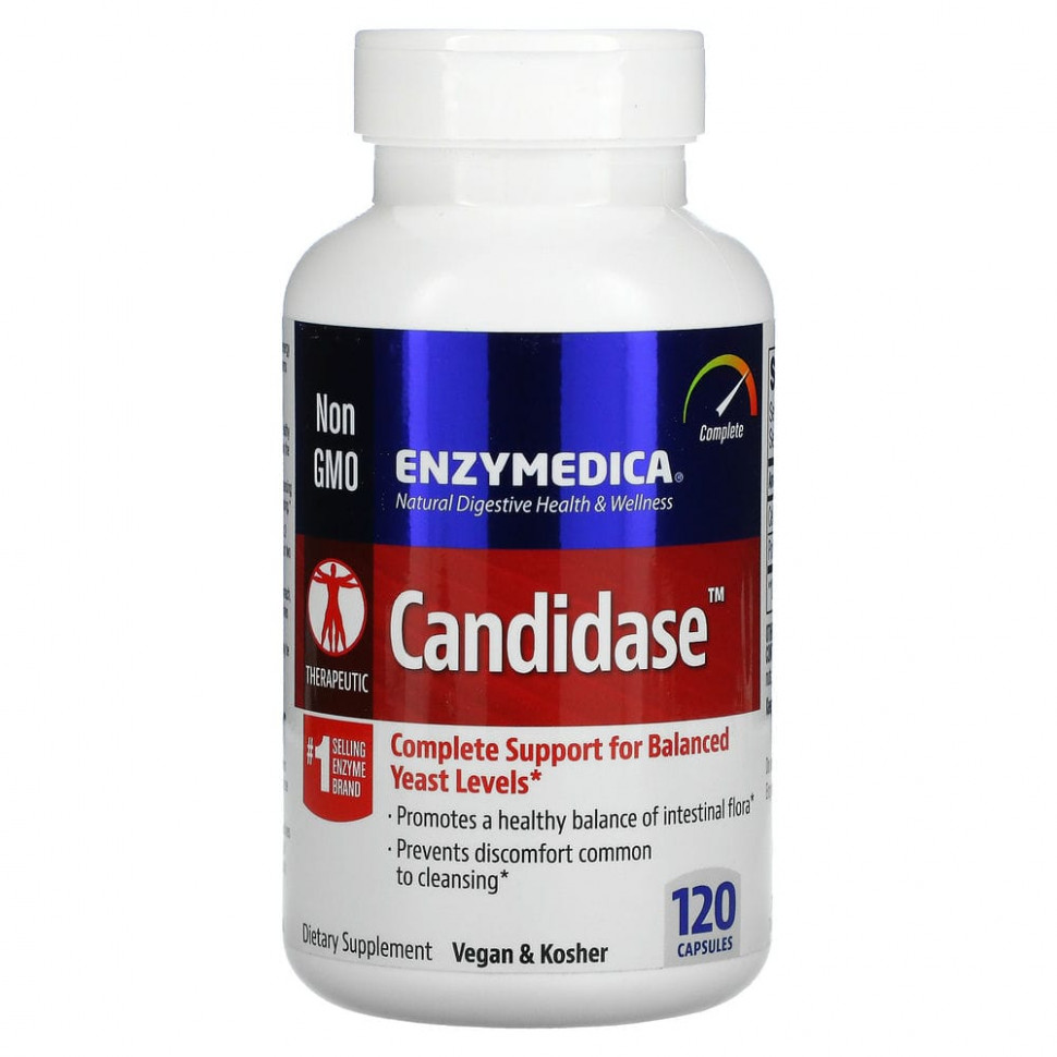  Enzymedica,  Candidase, 120     -     , -, 