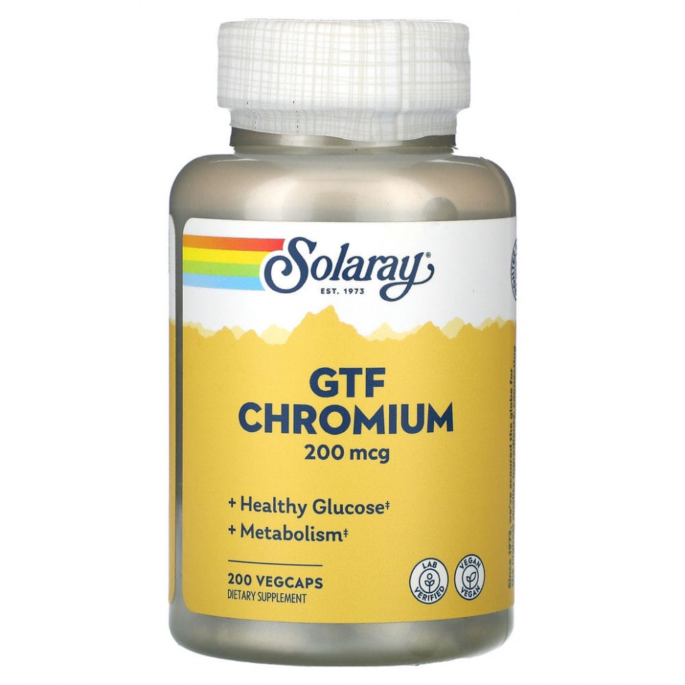 ������ ������ Solaray, GTF ����, 200 ���, 200 ������ �� ������������ ������  IHerb (������) ����
