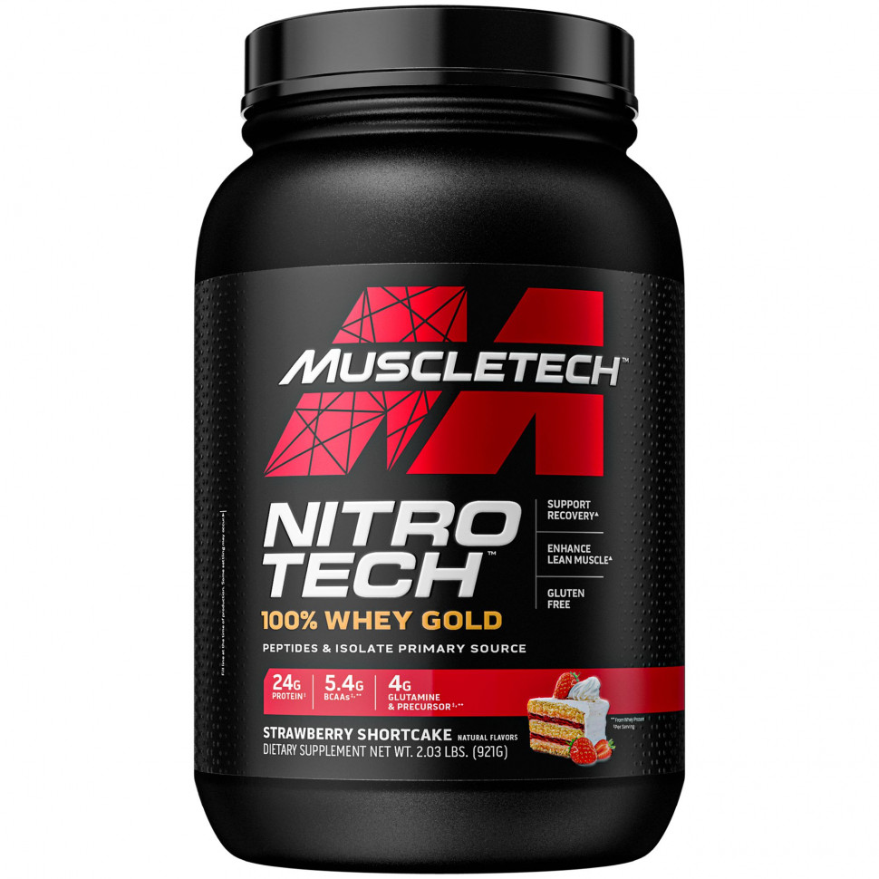 ������ ������ Muscletech, Nitro Tech, 100 % Whey Gold, �������� ������� �� ������ ��������, 1,02 �� (2,24 �����)  IHerb (������) ����