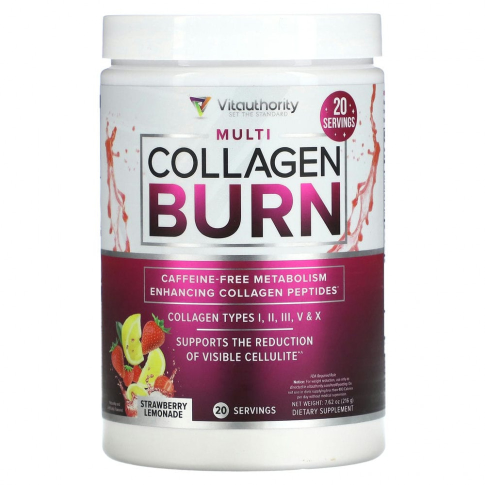 ������ ������ Vitauthority, Multi Collagen Burn, ���������� �������, 216 � (7,62 �����)  IHerb (������) ����