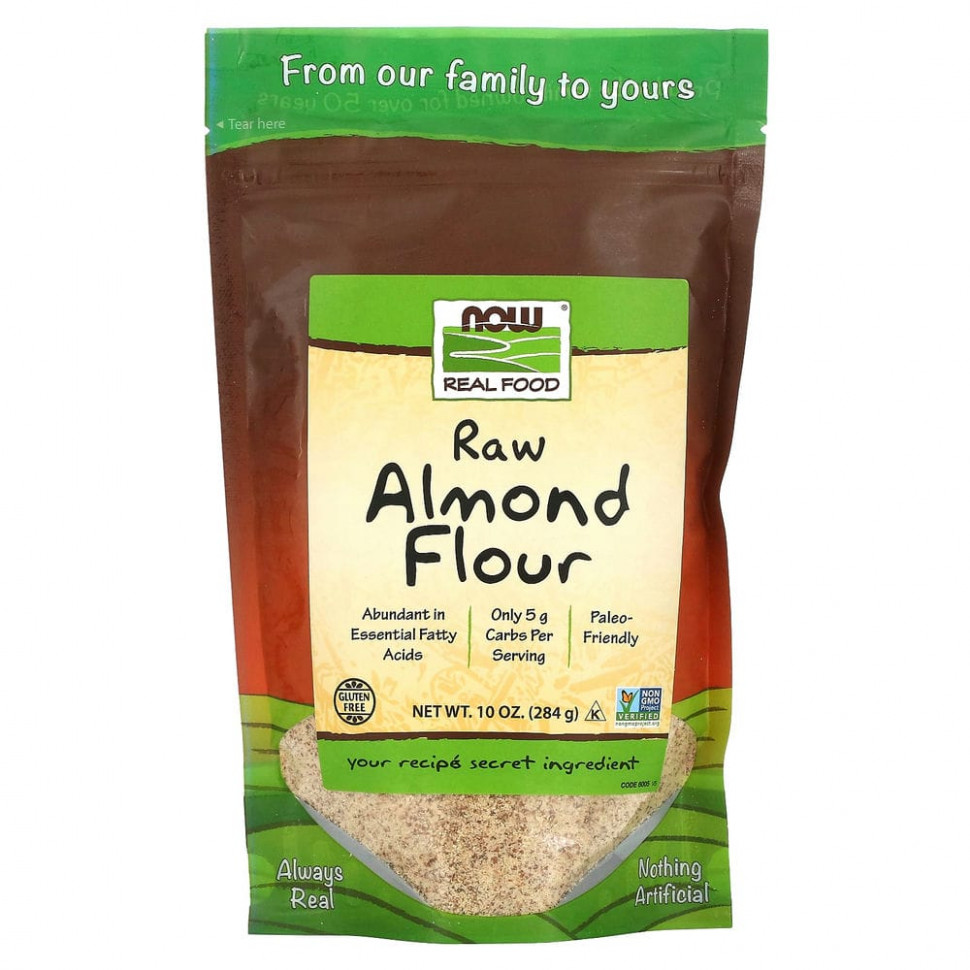  NOW Foods, Real Food, Raw Almond Flour, 10  (284 )    -     , -, 