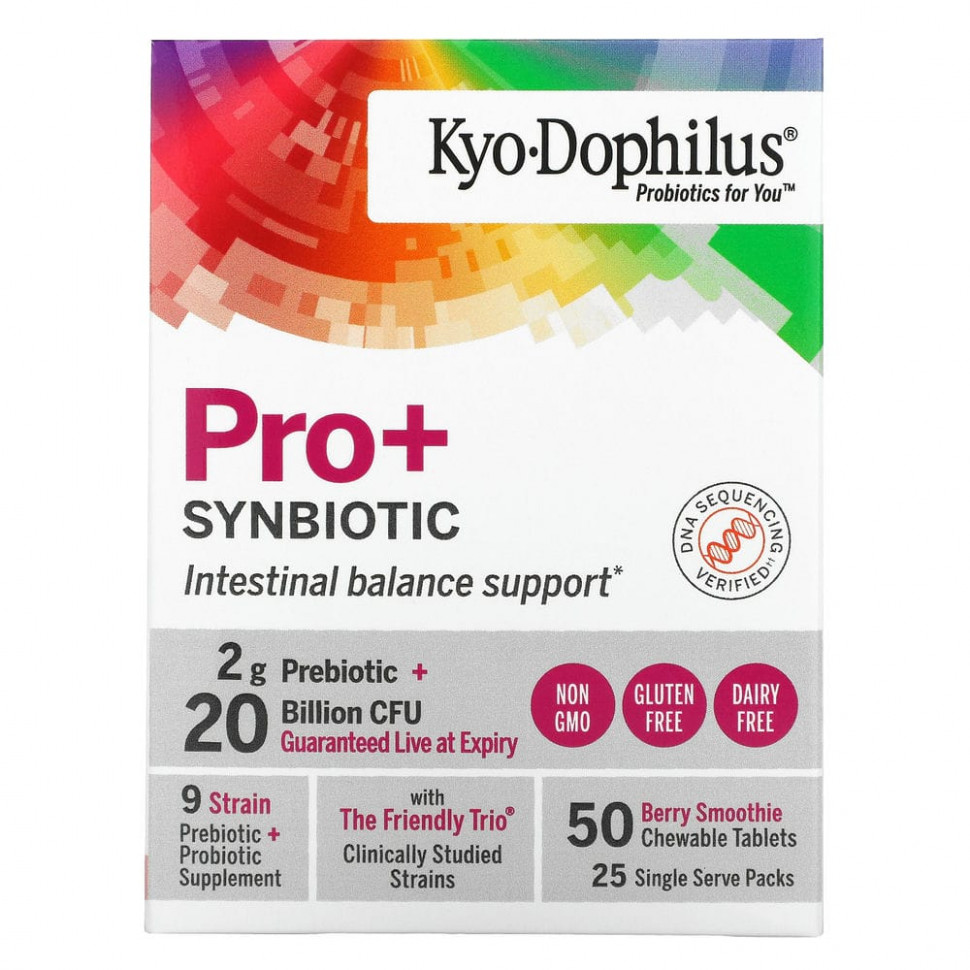 ������ ������ Kyolic, Kyo-Dophilus, Pro+Synbiotic, 20 Billion CFU, Berry Smoothie, 50 Chewable Tablets  IHerb (������) ����