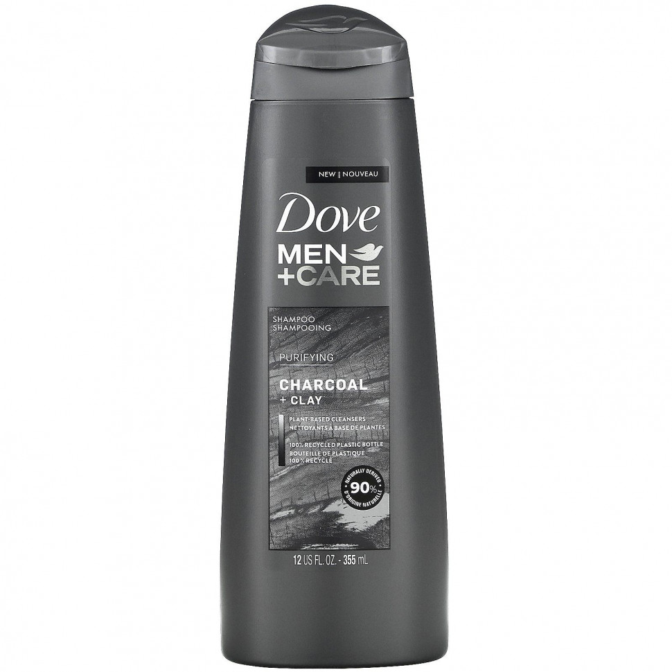 ������ ������ Dove, Men+Care, Shampoo, Purifying, Charcoal + Clay, 12 fl oz (355 ml)  IHerb (������) ����