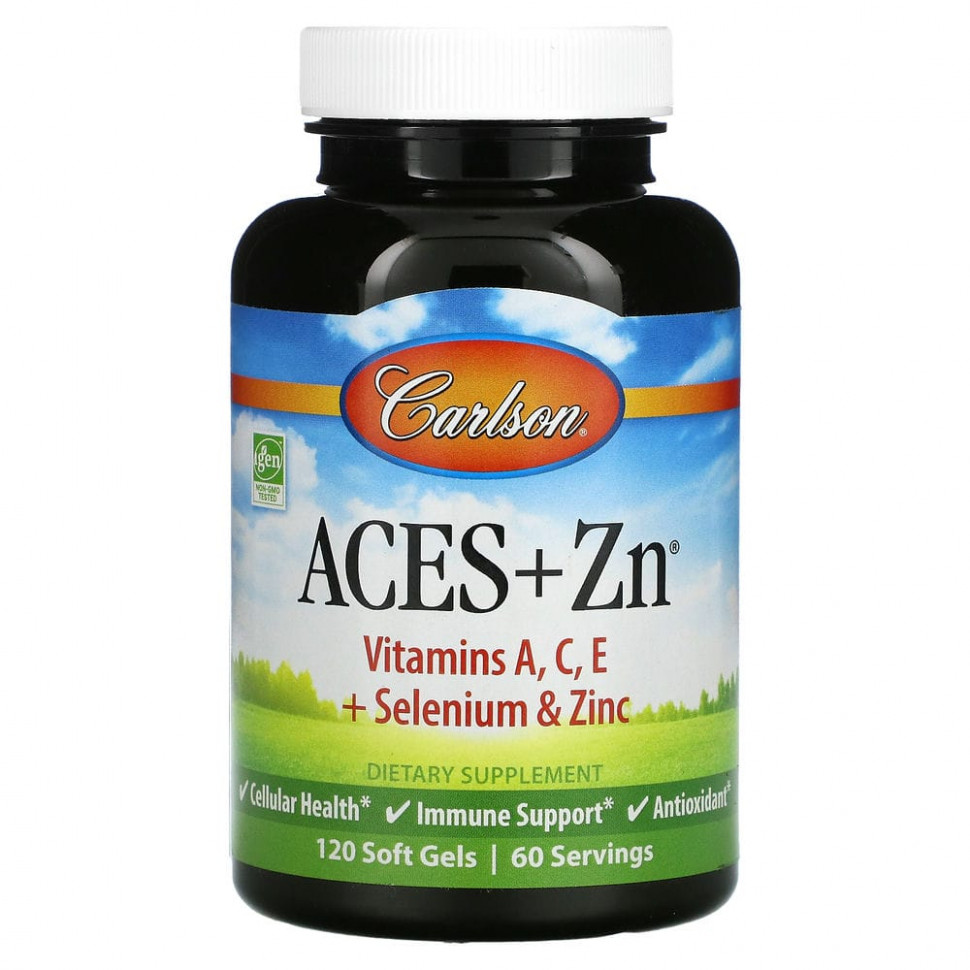  Carlson Labs, Aces + Zn, 120       -     , -, 