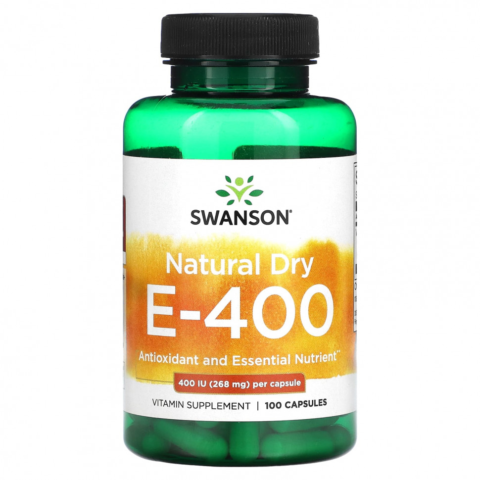 ������ ������ Swanson, Natural Dry E-400, 268 �� (400 ��), 100 ������  IHerb (������) ����